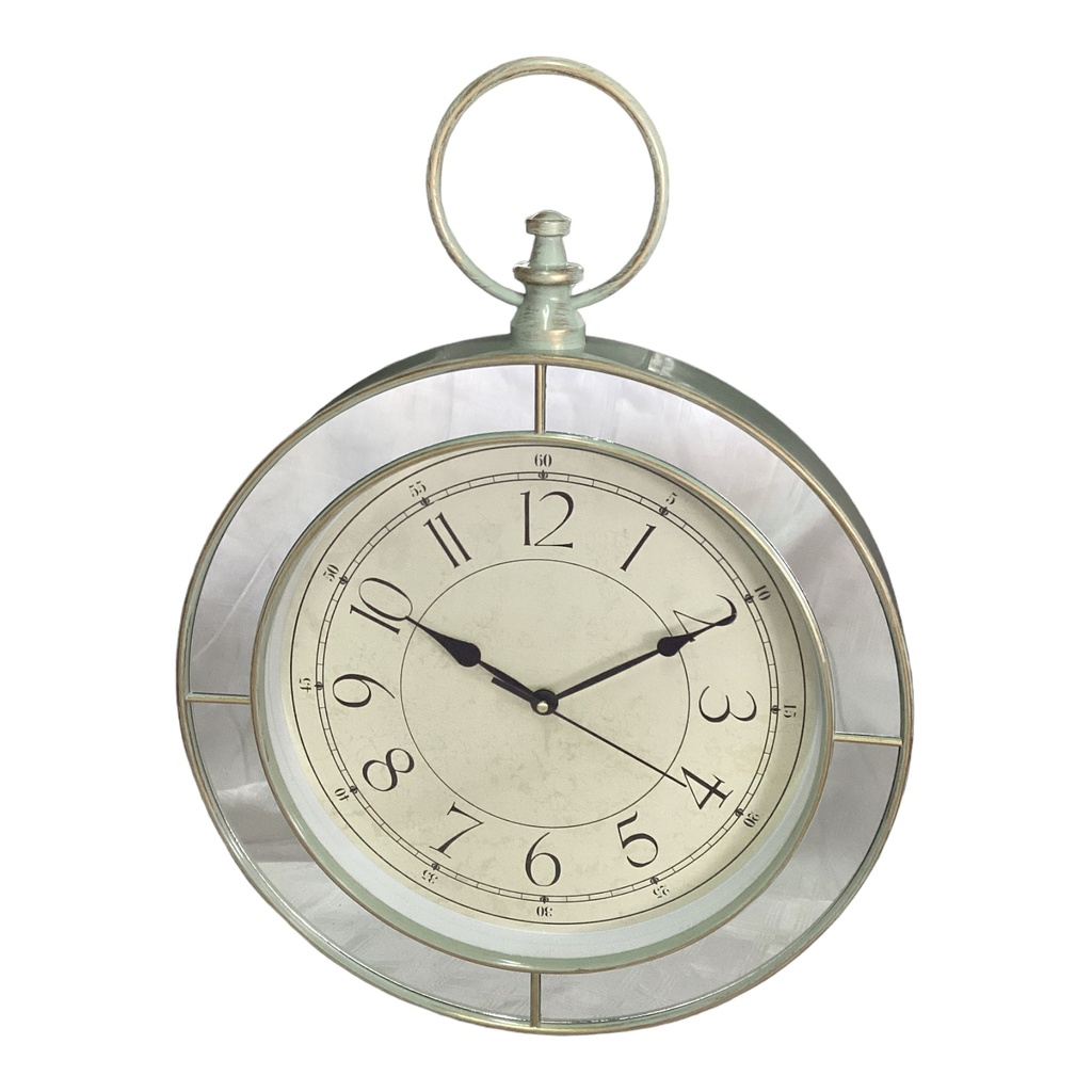 Wall Clock 59x44x6cm Compass Mint SD856-12