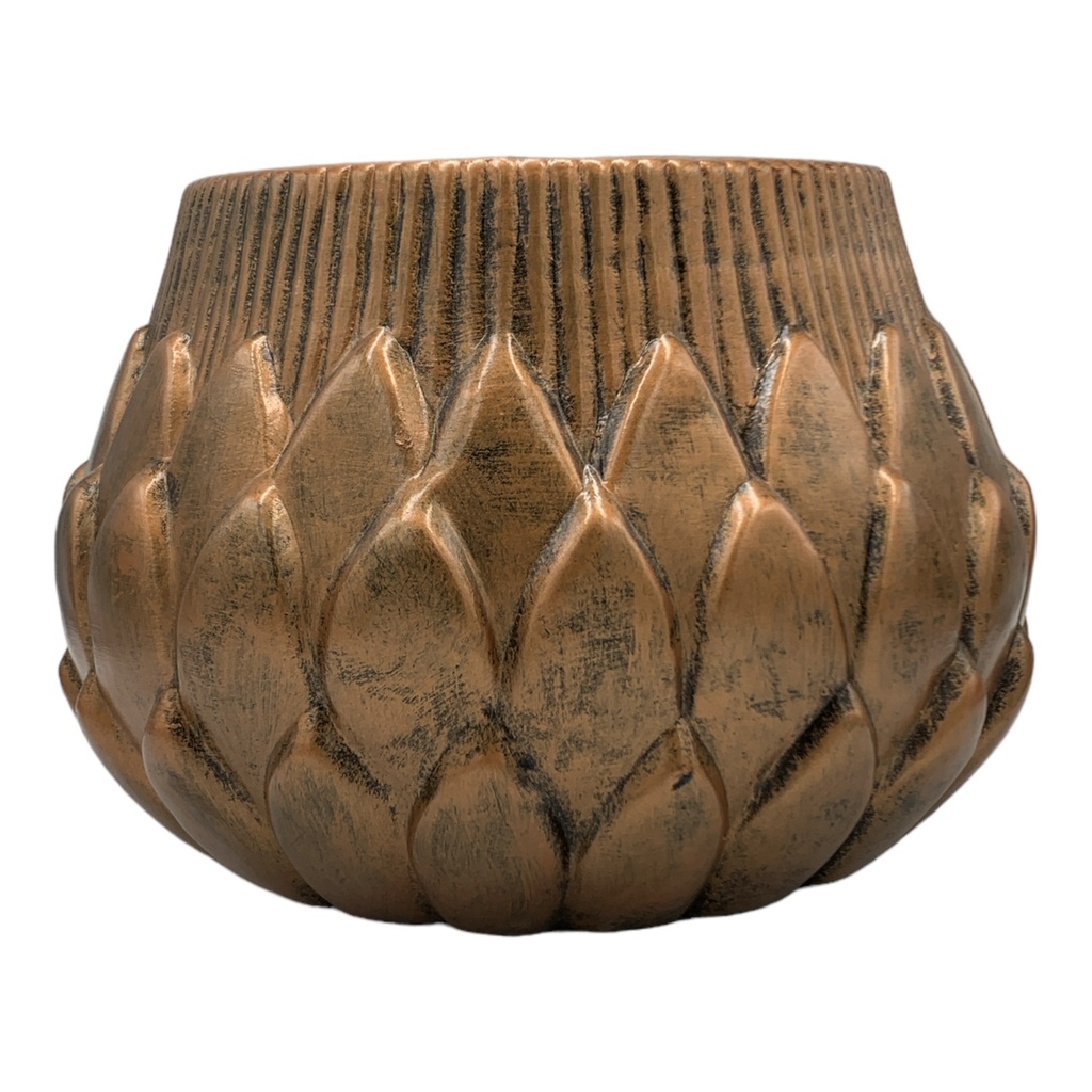 Planter AC 21x24cm Pineapple-Metallic