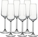 Champagne Glass 6pc 195ml Allegra 440079