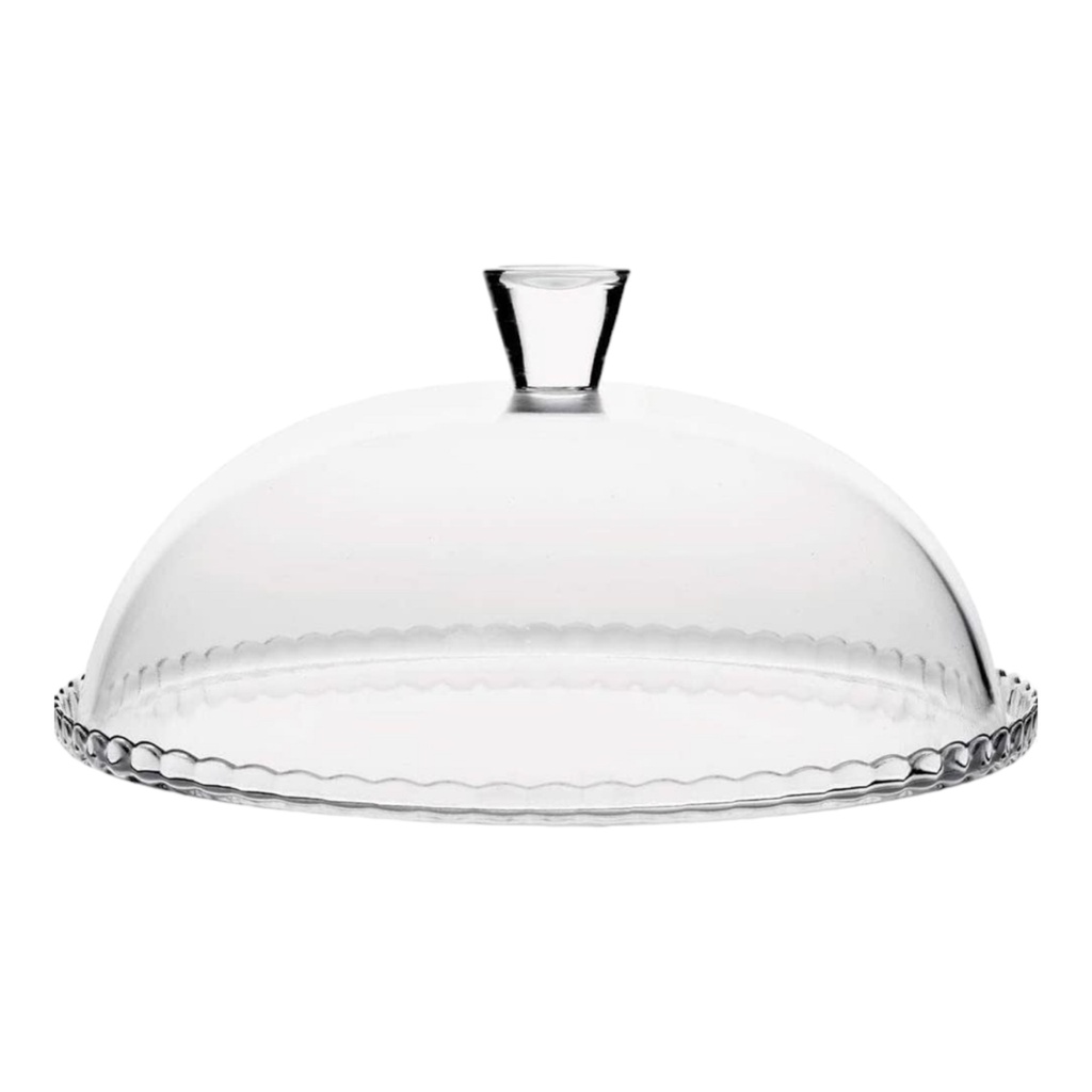 Cake Plate & Dome 32x15cm Clear Glass 95198