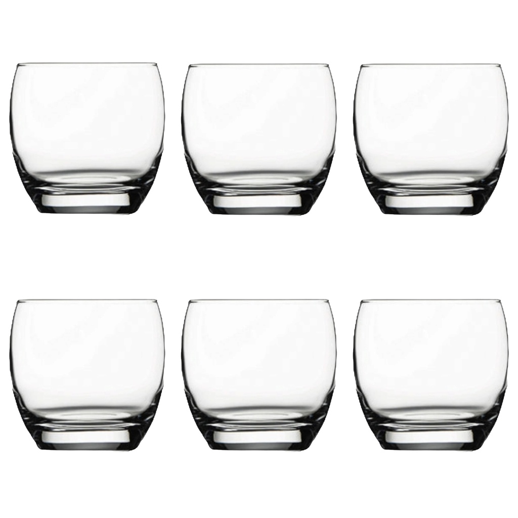 Whisky 6pc 340ml Barrel Glass 41010