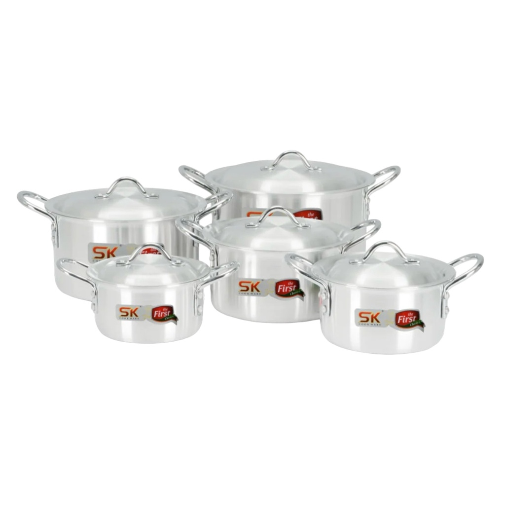 Pot Set 10pc SK Smart Aluminium 19\21\23\26\28cm