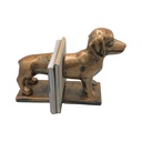 Bookend AC 30x12x22cm Sausage Dog-Metallic