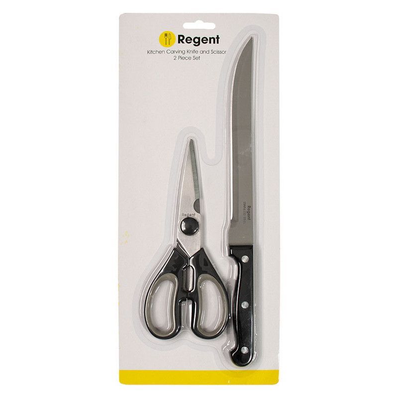 Scissor & Carving Knife 2pc set Regent 21110