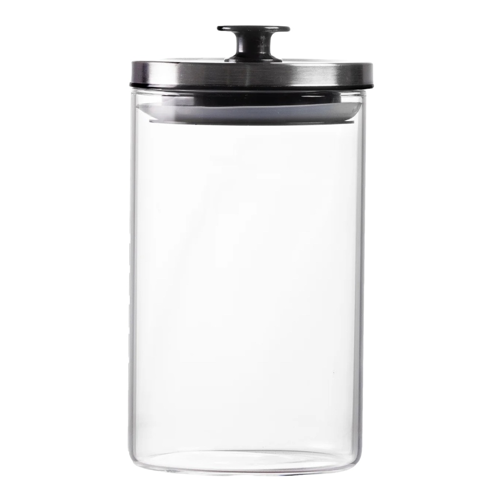 Cannister 17x10cm Glass Borocilicate With Metal Lid Regent 11332/27115