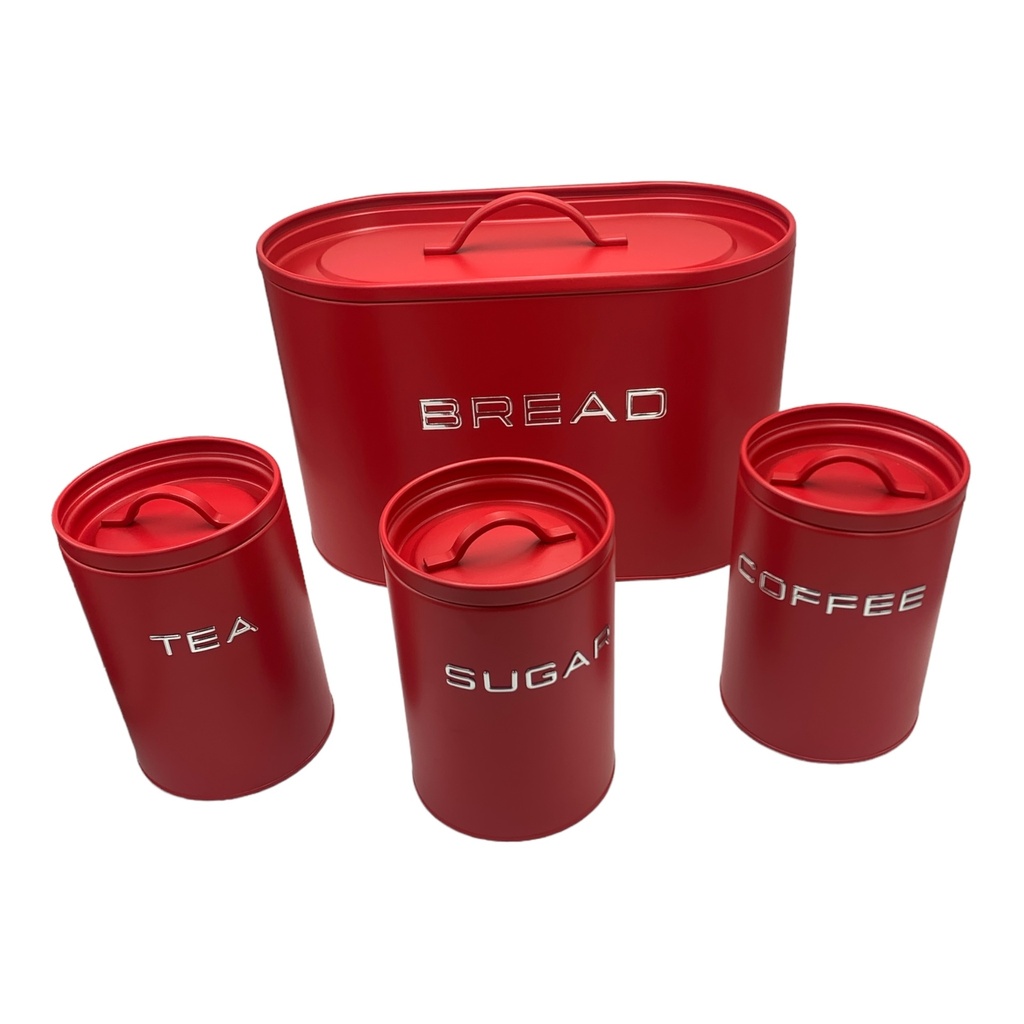 Bread Bin and Cannister 4pc Set Enzo RHW148/9/0/1