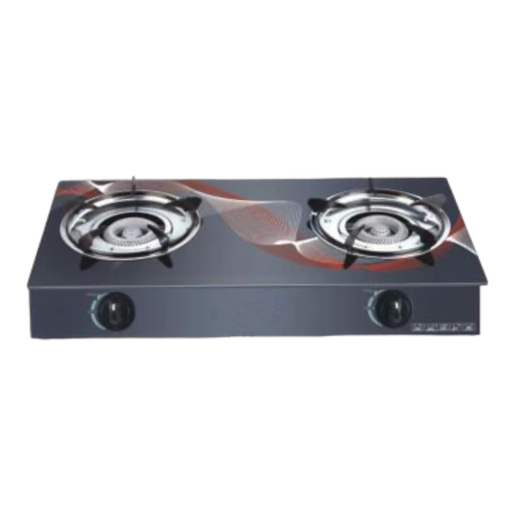 Stove 2 Plate Burner Gas Glasstop RHW-GAS