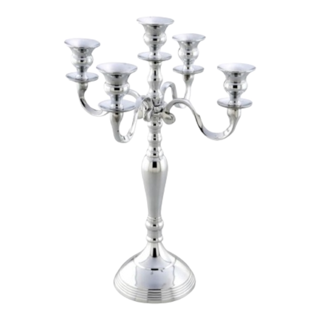 Candle Stand 40Cm 5 Burner Stainless Steel Arm-5422