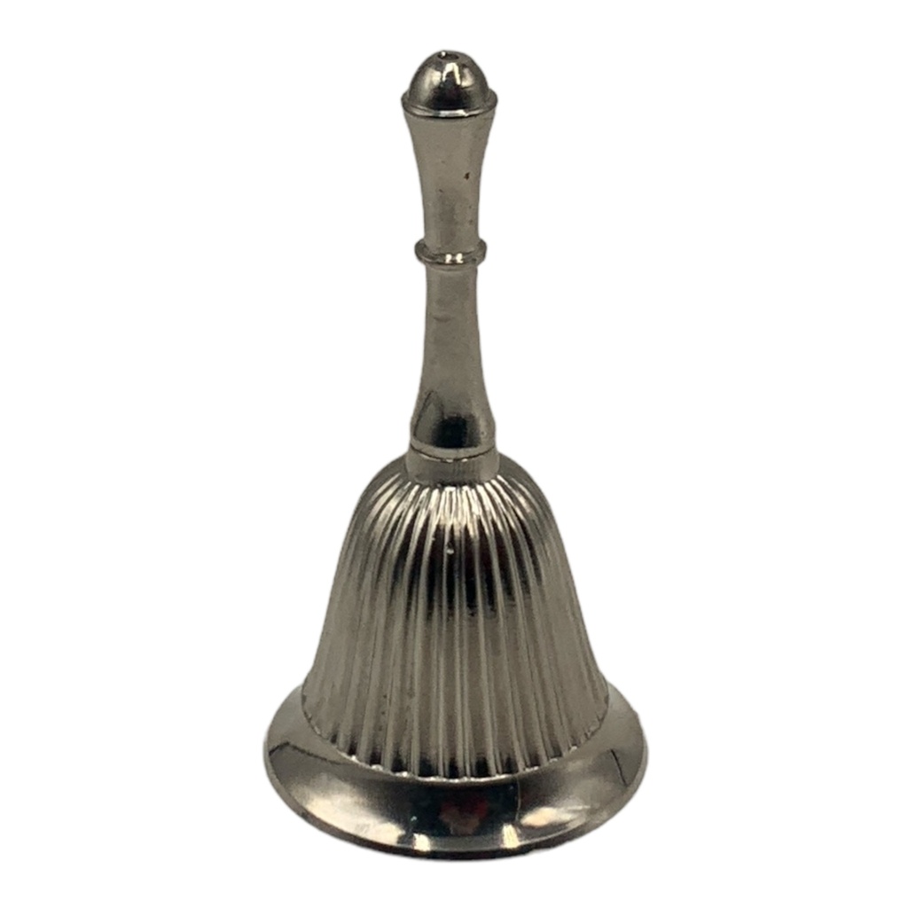 Hand Bell 10cm Stainless Steel Groved DT ERM-1493