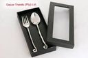 Spoon/Fork 2Pc Set Stainless Steel Curl Handle DT SRM-15158