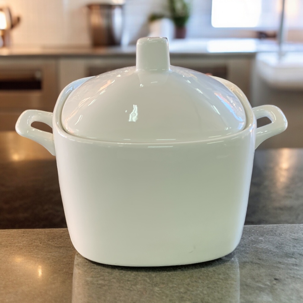 Casserole With Lid 18x16x19cm Square Porcelain BJ2202065