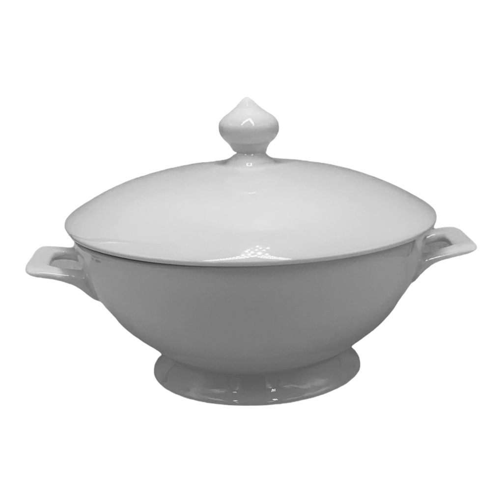 Casserole With Lid 10x21cm Round Classic Porcelain BJ2305040