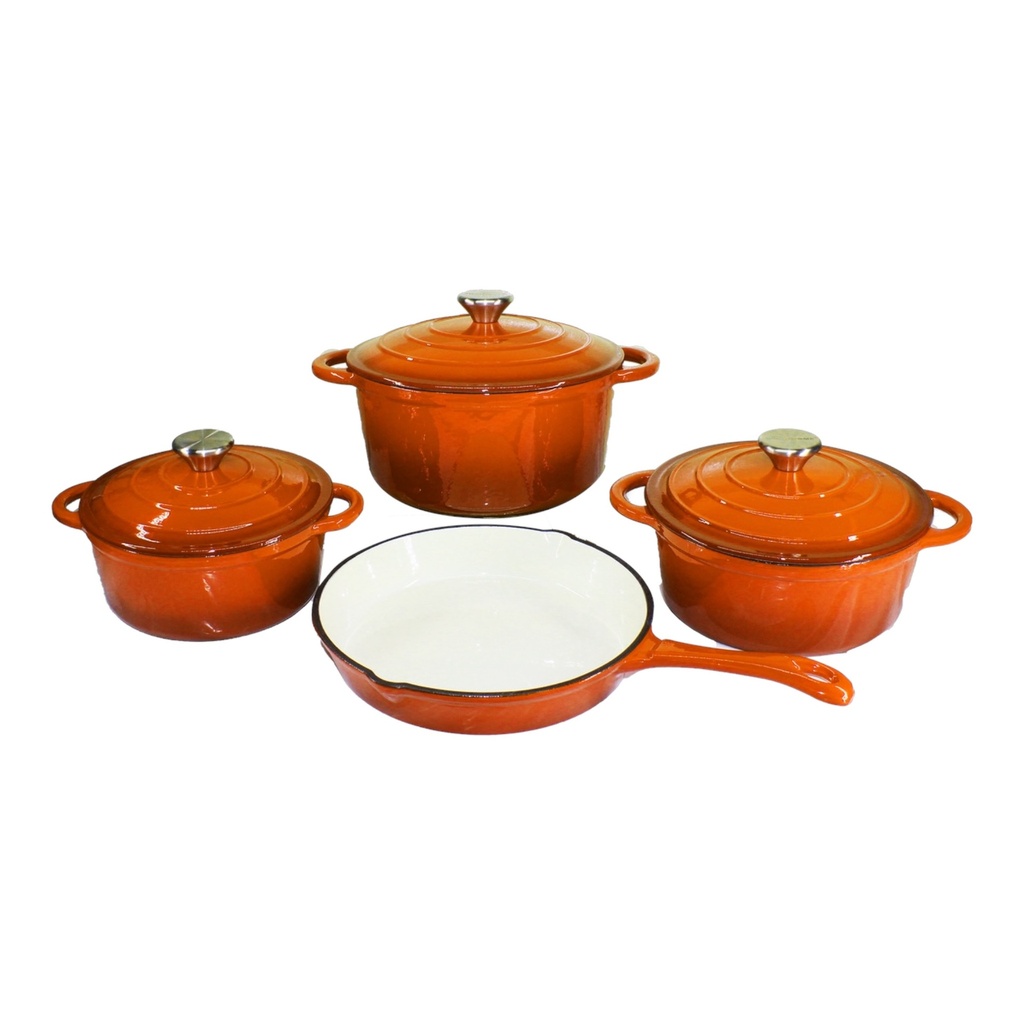 Pot Set 7Pc Cast Iron