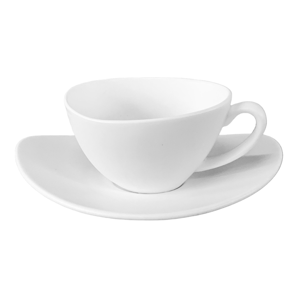 Cup & Saucer 10.5x9x6cm 1pc Matt Finished Ass color BJ2306002