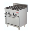 4 Burner Bas Cooker With Electric Convection Oven