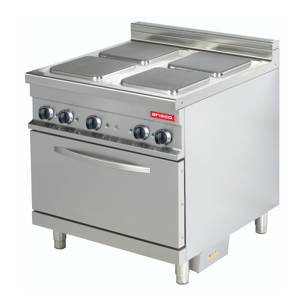 4 Plate Cooking Range With 2/1 GN Convection Oven - 900 Series