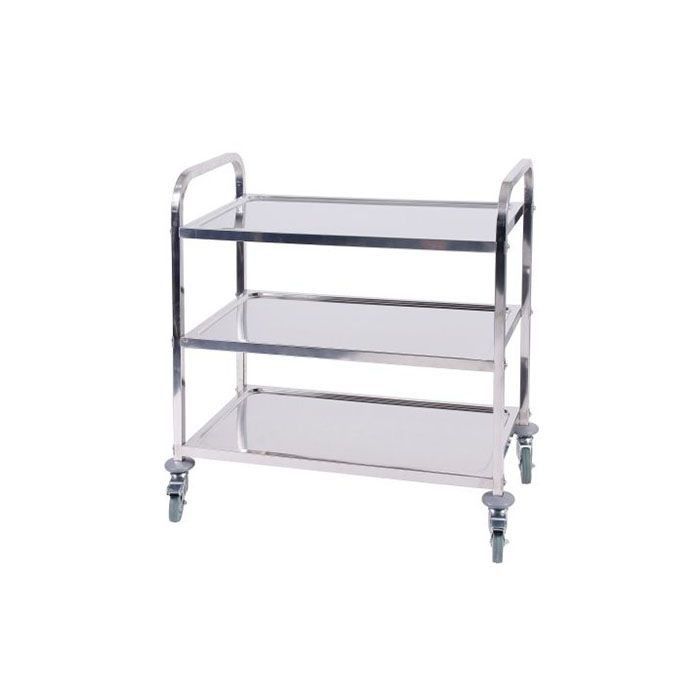 Stainless Steel Tea Trolley - 3 Tier