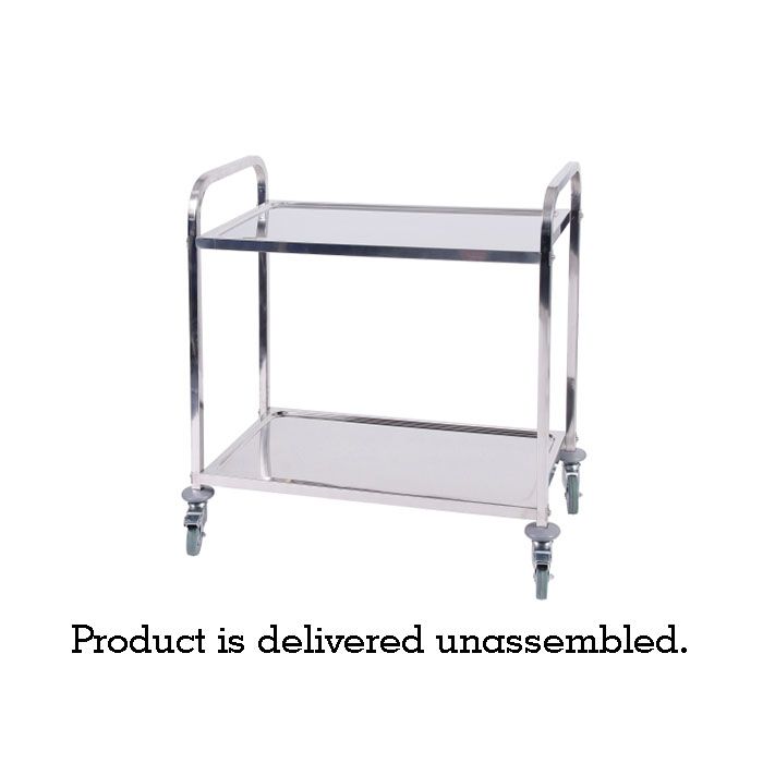 Stainless Steel Tea Trolley - 2 Tier