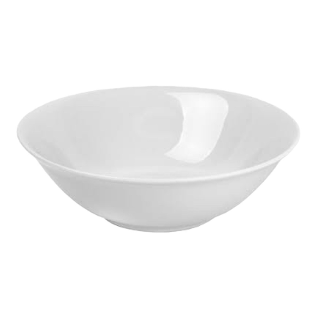 Bowl 23x9cm Round White Porcelain