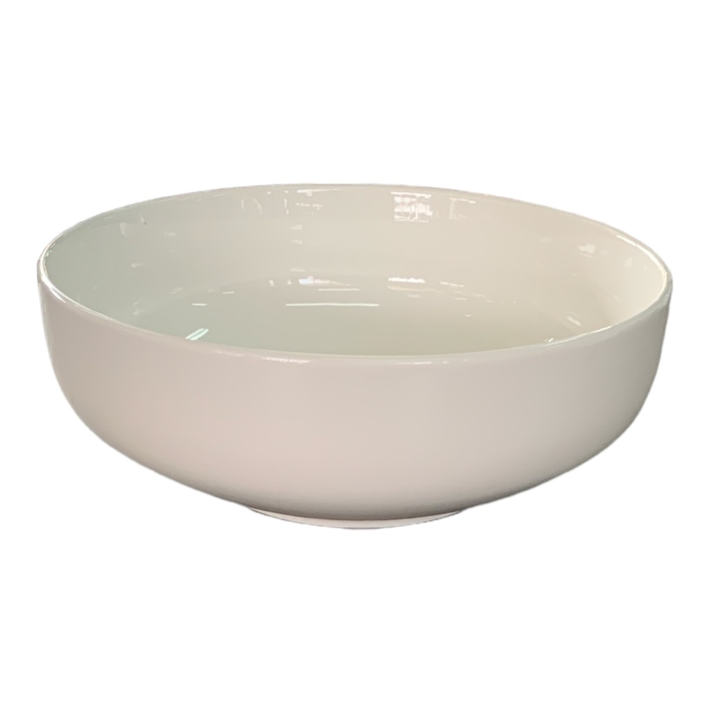 Bowl 23.5x8cm Flat Round White Porcelain