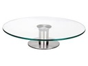 Cake Stand 32cm Round Rotating Glass Footed SD935-6