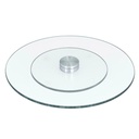 Cake Stand 32cm Round Rotating Glass Flat SD935-7