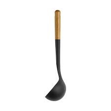 Soup Ladle 30cm Silicone With Wooden Handle Assorted Colours