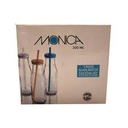 Bottle with Straw 3pc Combo 300ml Monica JAR101