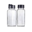 Spice Jar 115ml Glass SQR with Lid JAR108