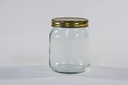 Jar 200ml Honey Glass Round Tall with Lid JAR131