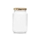 Jar 555ml Honey Glass Round with Lid JAR140