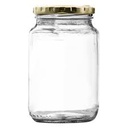 Jar 450ml Pasta Glass Round Tall with Lid JAR149