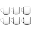 Iconic Mug 245ml 6pc Glass With Handles 55192