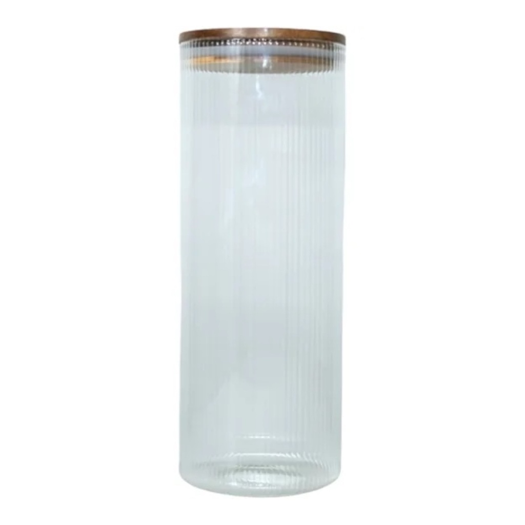 Canister 1.8L Glass With Acasia Wooden Lid 27606