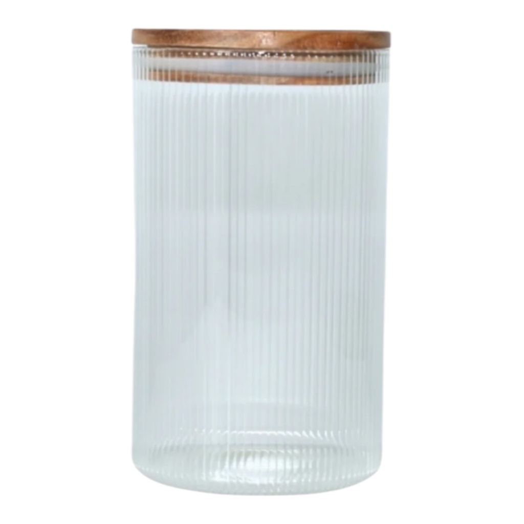 Canister 1L Glass With Acasia Wooden Lid 27608