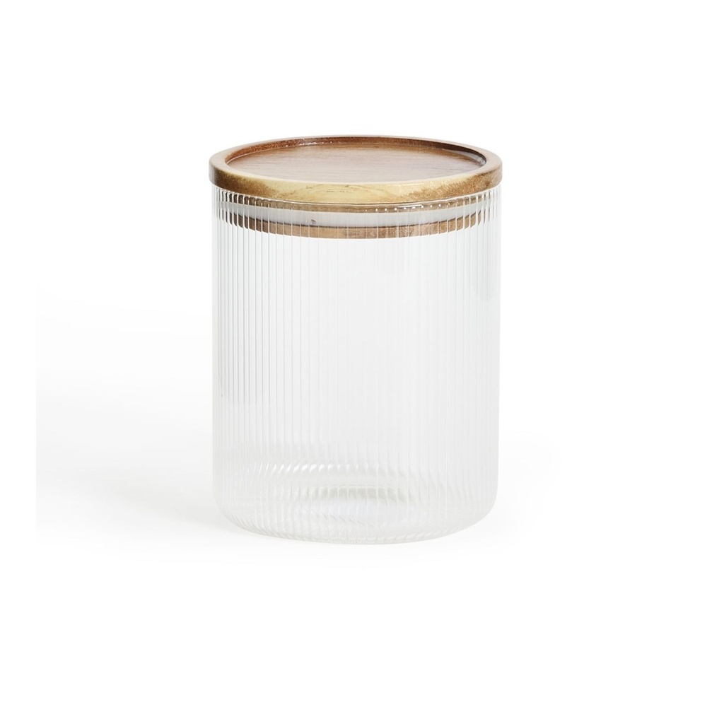 Canister 800ml Glass With Acasia Wooden Lid 27609