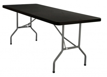 Table 1800x70cm Rectangular Folding Black