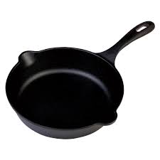 Fry Pan 25cm Round Cast Iron with Handle