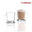 Coffee Mug 180ml 6pc Clear Arabica Citinova 446769