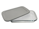 Casserole 3lt Borosilicate Glass With Grey Lid CH1125
