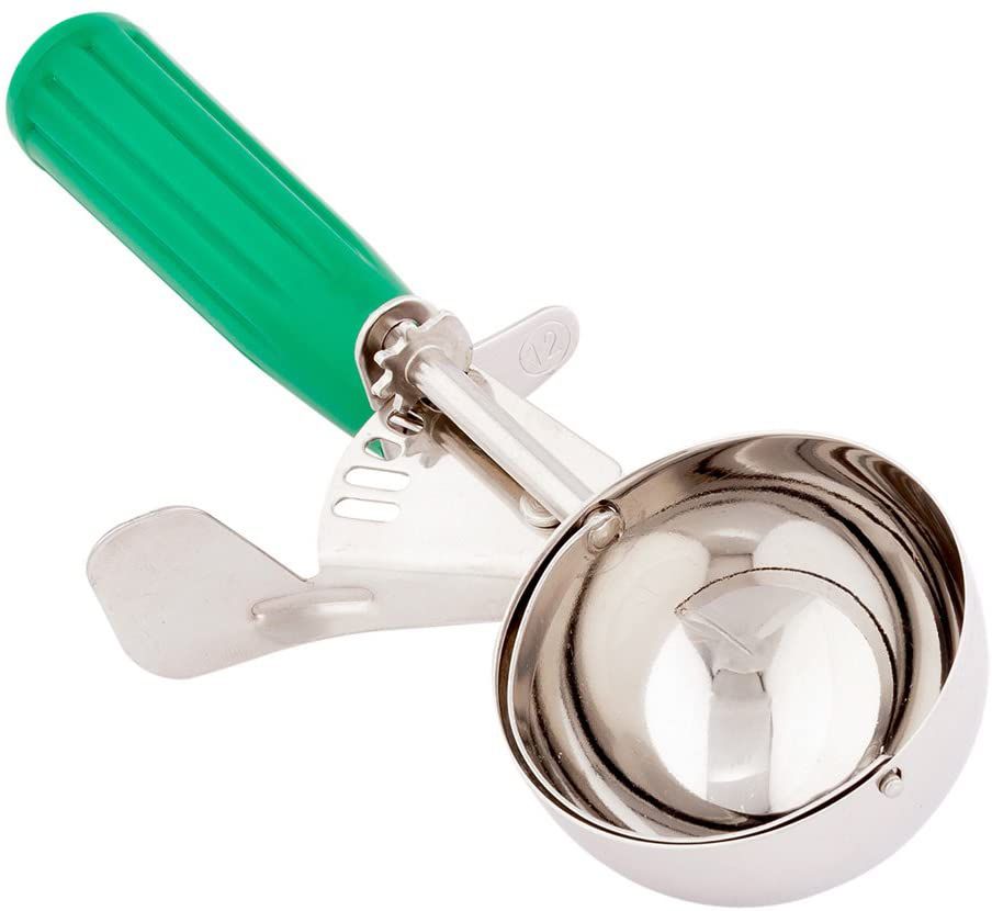 Ice Cream Scoop 63mm/79ml No.12 Green Handle-LCS12-Green