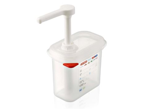 Araven Sauce Dispenser 176X108X190mm 1.5L Polypropylene Airtight Gn1/9 71.01362