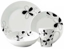 Dinner Set 16Pc Porcelain With Decal Ds