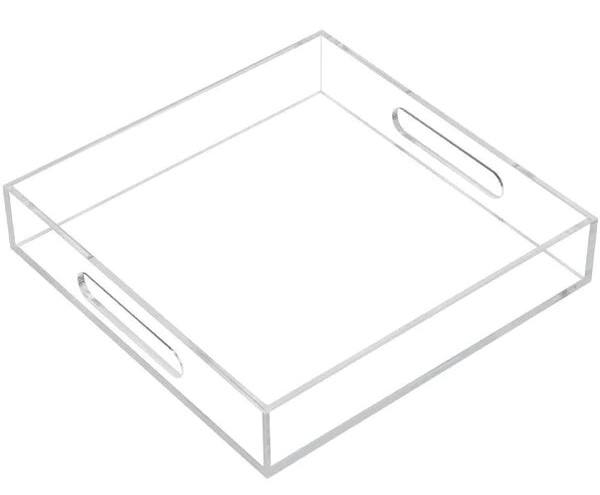 Tray 25X20X5Cm Bent Edges Premium 3Mm Acrylic