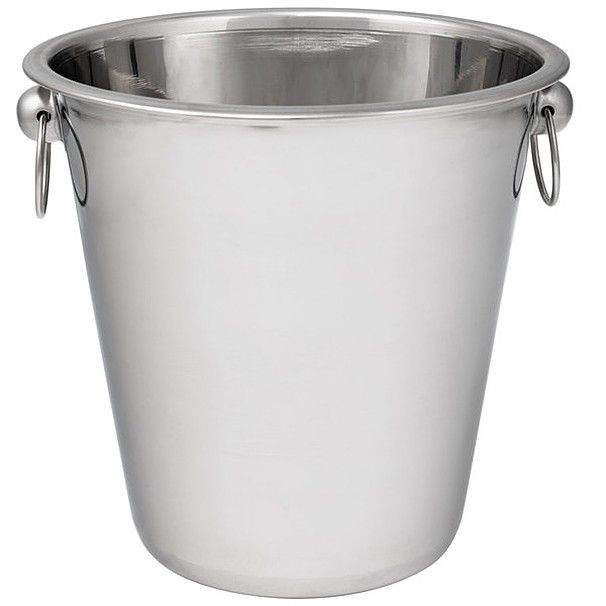 Ice Bucket 22Hx21.5D Stainless Steel With Knob Dt