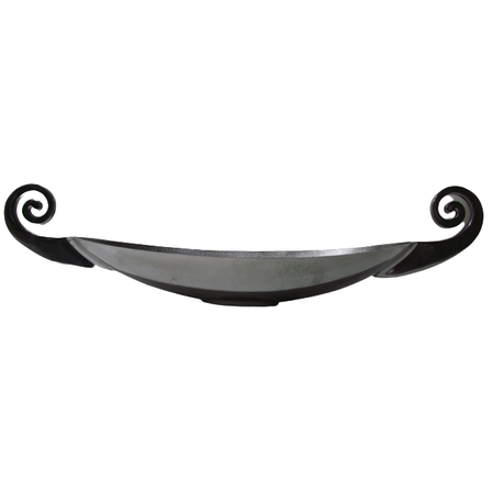 Dish Oval 69X18X7.5Cm Aluminium Curl Handle Black Coated Arm5435/L