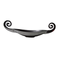 Dish Oval 49X15.5X5.5Cm Aluminium Curl Handle Black Coated Arm5435/S