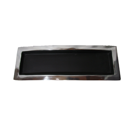 Tray 49X13.5X4.5Cm Aluminium Curved With Black Coating Arm5497/S