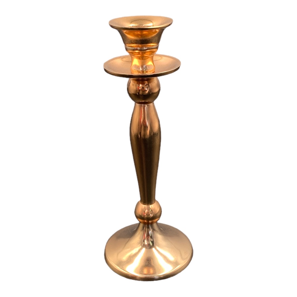 Candle Stand 25Cm Single 1 Burner Rose Gold Crm5276/10