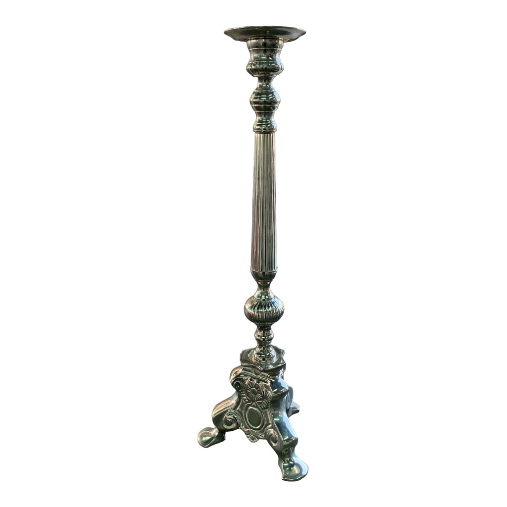 Candle Holder 61.5Cm 3 Leg Pillar Stainless Steel Arm5251